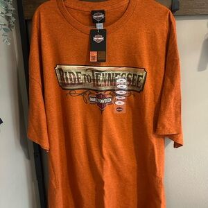 Harley-Davidson Orange 'Ride to Tennessee' Graphic Tee